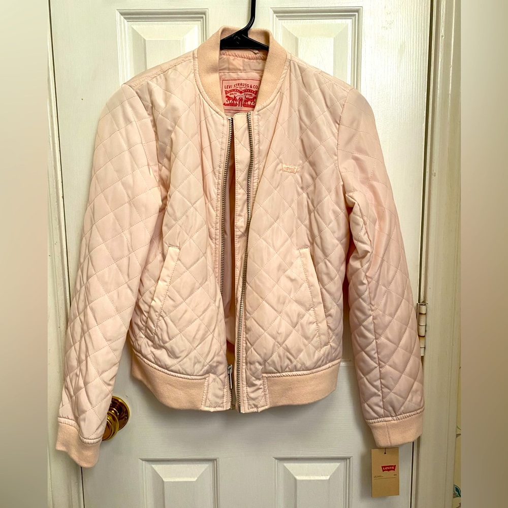 Brand new light pink bomber jacket